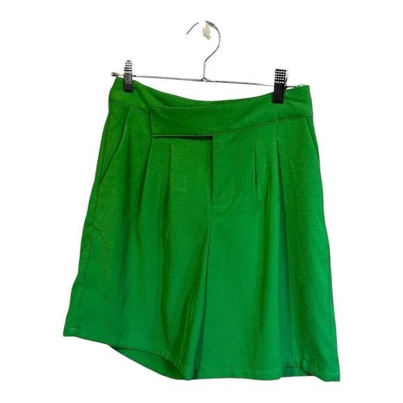 NWOT Future Collective with Alani Noelle Green Relaxed Trouser Shorts Size 0 - Picture 5 of 10